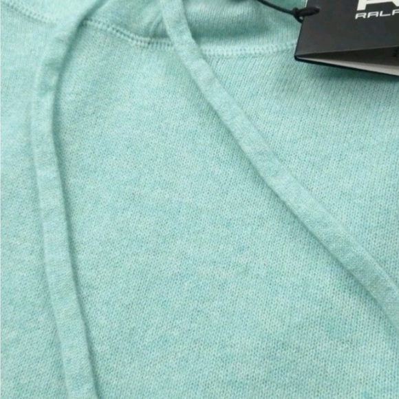 Ralph Lauren RLX Blue Green Hoodie cashmere,washable - Picture 10 of 15